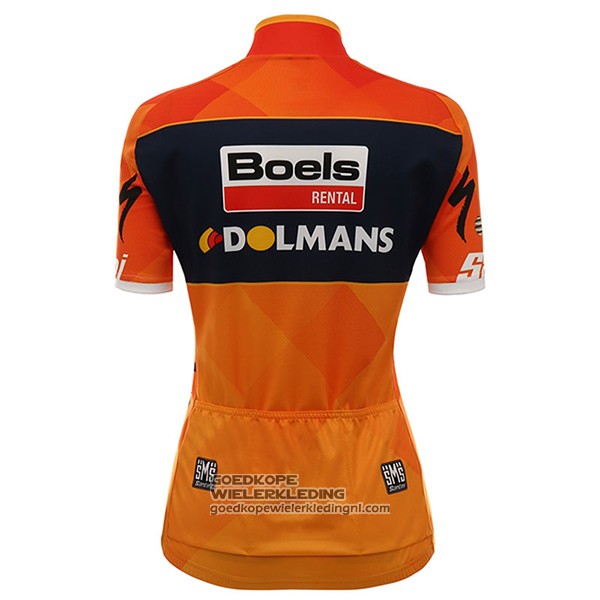 2017 Fietsshirt Vrouw Damen Boels Dolmans Oranje